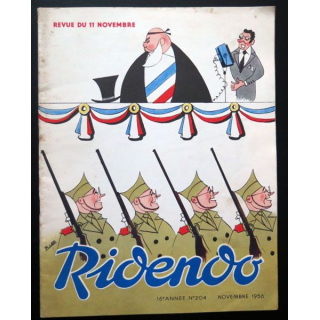 Ridendo n° 204 - Novembre 1956 Humour Revue du 11 novembre 