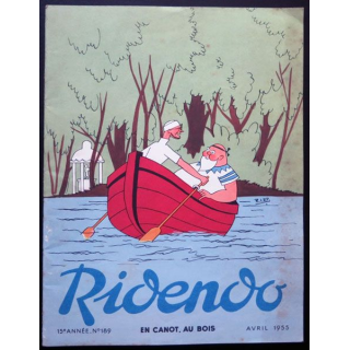 Ridendo n° 189 - Avril 1955 En canot, au bois