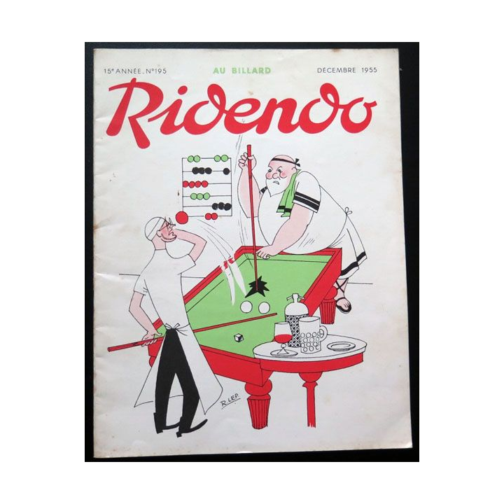 Ridendo n° 195 -Décembre 1955 Au billard 