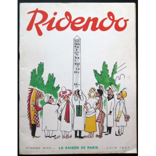Ridendo n° 211 - Juin 1957 Humour La saison de Paris érotique