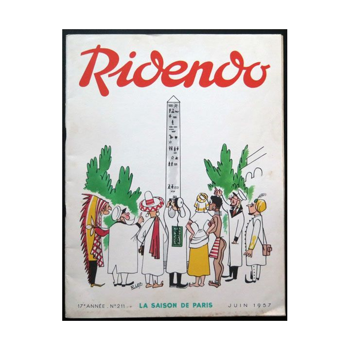 Ridendo n° 211 - Juin 1957 Humour La saison de Paris érotique