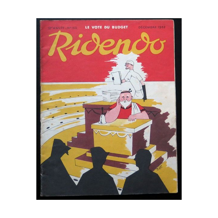 Ridendo n° 165 - Décembre 1952 Humour Vote du Budget  érotique