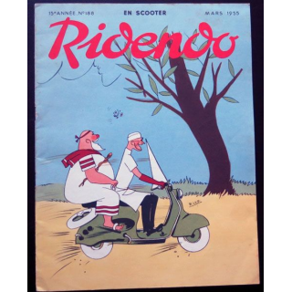 Ridendo n° 188 - Mars 1955 Humour En scooter  érotique