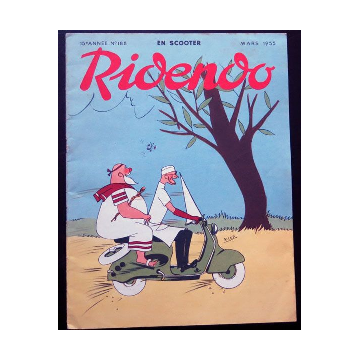 Ridendo n° 188 - Mars 1955 Humour En scooter  érotique