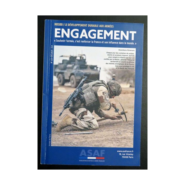 ASAF N°123 ENGAGEMENT de l'association de soutien à l'armée française