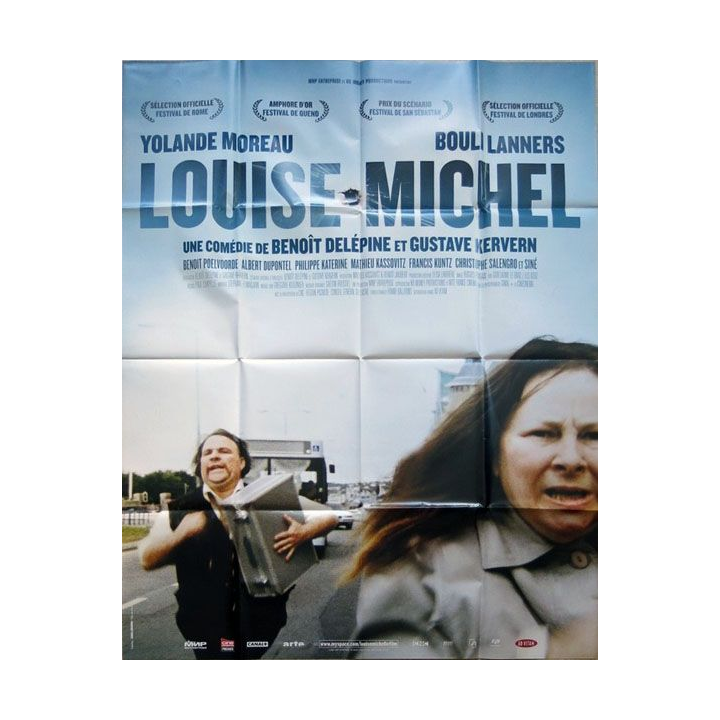 AFFICHE FILM : affiche de cinéma du film "Louise Michel" de 2008 dimension 115 x 158 cm (E018)