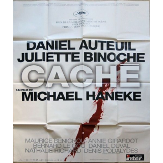 AFFICHE FILM : affiche de cinéma du film "Caché" 2005 dimension 115 x 158 cm (E017)