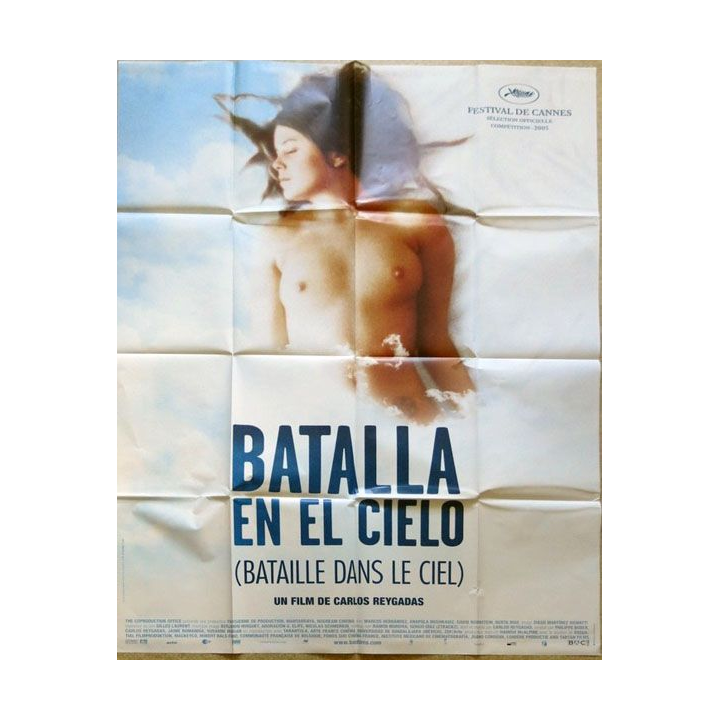 AFFICHE FILM : affiche de cinéma du film "Batalla en el cielo" de 2005 dimension 115 x 158 cm (E018)