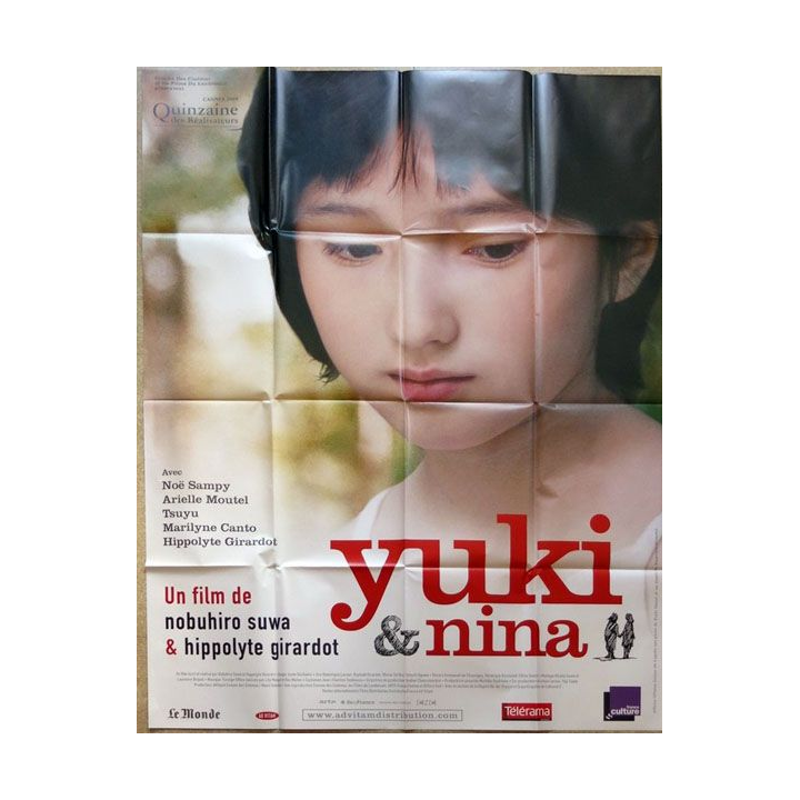 AFFICHE FILM : affiche de cinéma du film " Yuki & Nina " dimension 115 x 158 cm (E019)