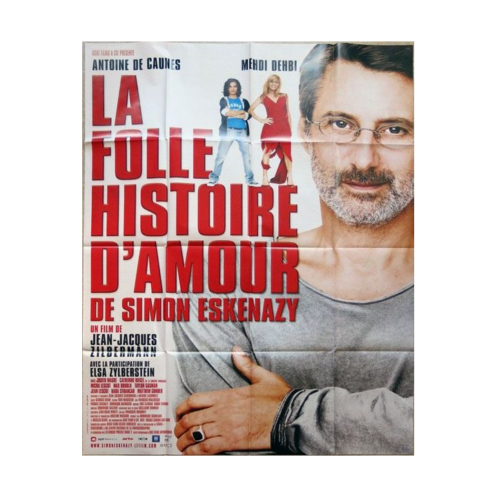 AFFICHE FILM : affiche de cinéma du film " La folle histoire d'amour de Simon Eskenazy " 115 x 158 cm (E019)