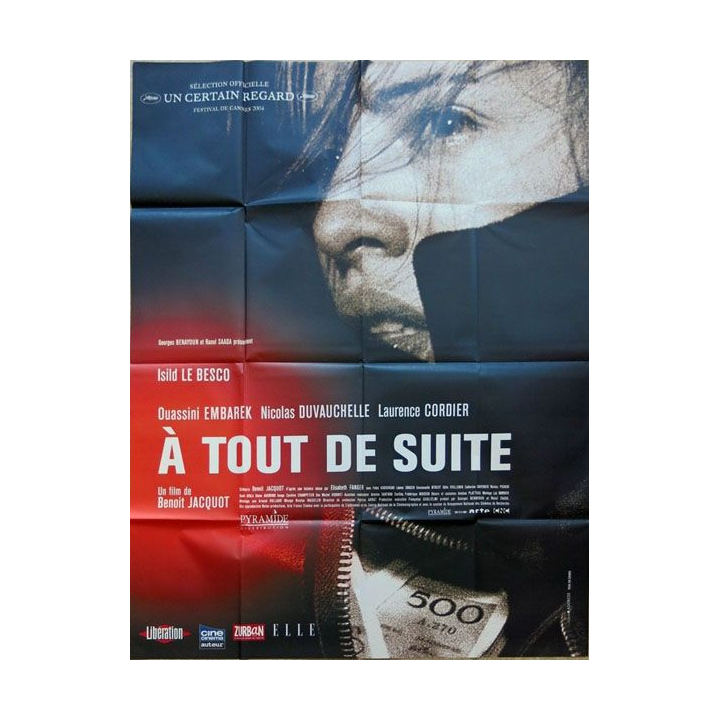 AFFICHE FILM : affiche de cinéma du film "A tout de suite" de 2004 dimension 115 x 158 cm (E020)