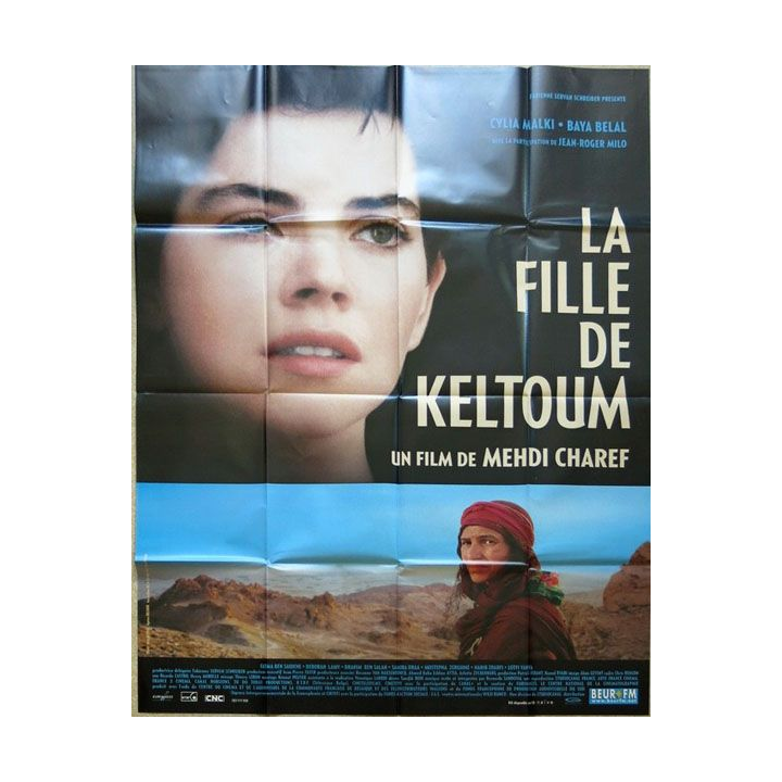 AFFICHE FILM : affiche de cinéma du film "La Fille de Keltoum" 2002 dimension 115 x 158 cm (E021)