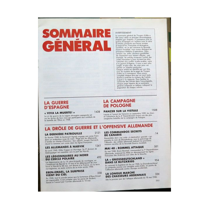 Troupes d'Elite volume n° 11 sur commandos, plongeurs et parachutistes