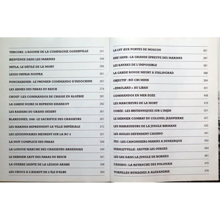 Troupes d'Elite volume n° 2 sur commandos, plongeurs et parachutistes
