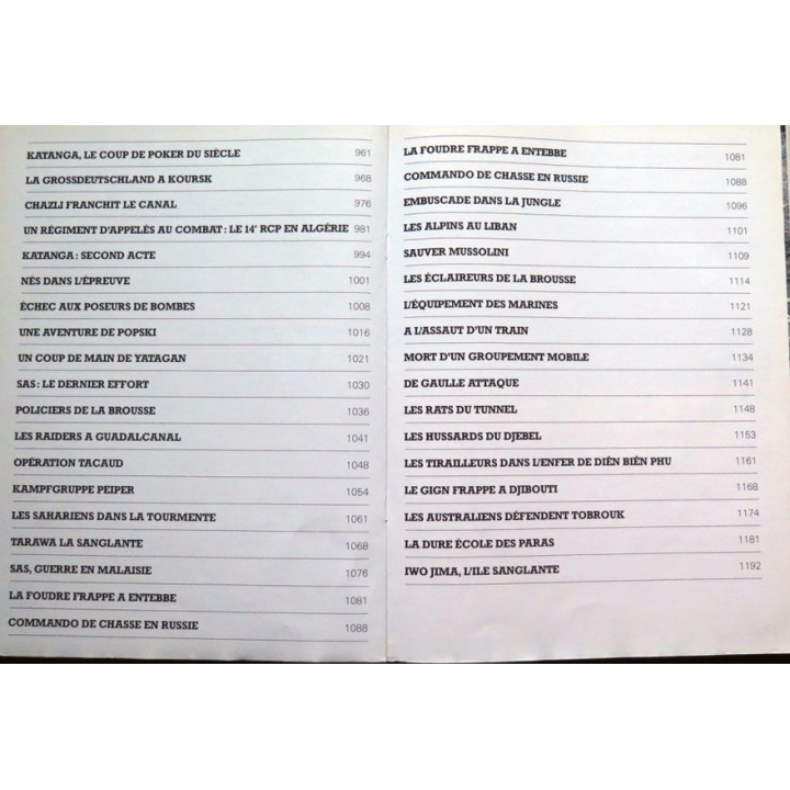 Troupes d'Elite volume n° 5 sur commandos, plongeurs et parachutistes