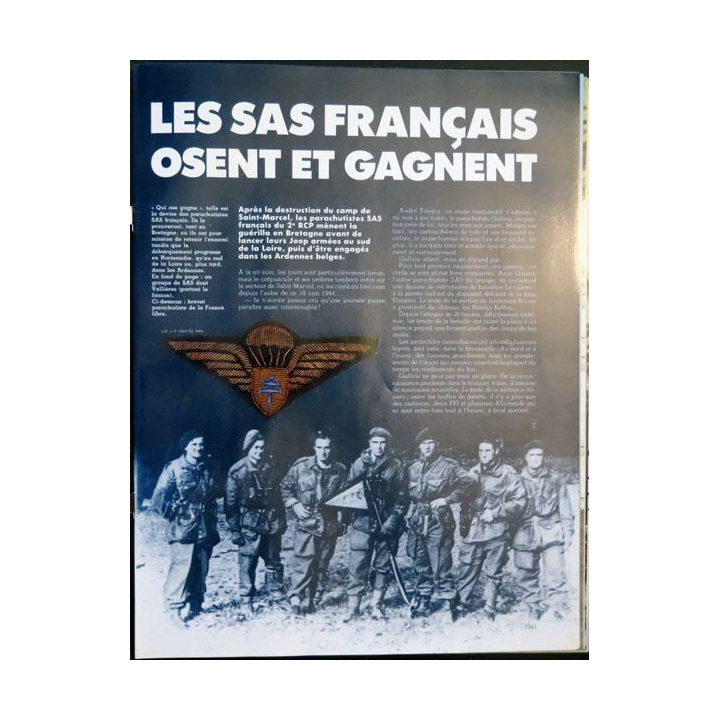Troupes d'Elite volume n° 9 sur commandos, plongeurs et parachutistes
