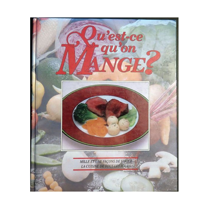 Qu'est-ce qu'on mange ? Editions T.D.S Litteral