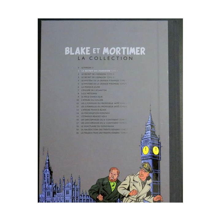 BD Blake et Mortimer la collection  : le secret de l'Espadon tome 1