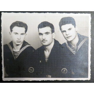 URSS : photo  Marins des gardes frontières de la Mer Baltique 1960
