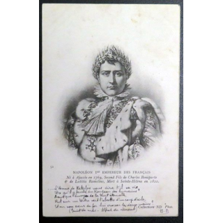 Carte postale Napoléon 1° Empereur des Français 1903  timbre 5 centime