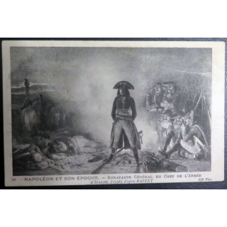Carte postale Bonaparte général en chef de l'armée d'italie 1796 