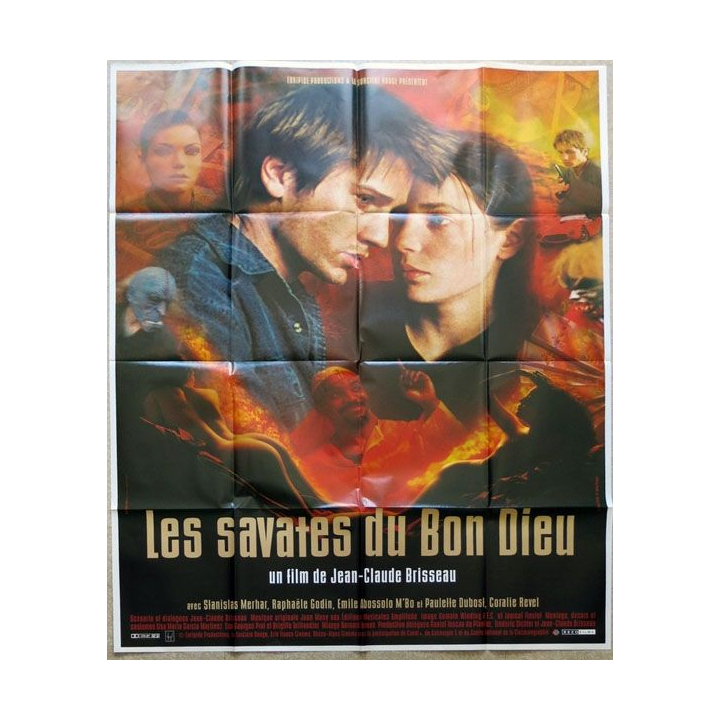 AFFICHE FILM : affiche de cinéma du film "Les Savates du bon Dieu" de 2000 dimension 115 x 158 cm (E017)