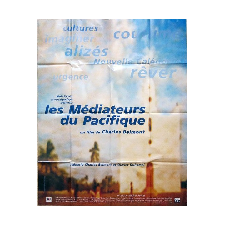 AFFICHE FILM : affiche de cinéma du film "Les médiateurs du Pacifique" de 1997 dimension 115 x 158 cm (E022)