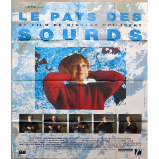 AFFICHE FILM : affiche de cinéma du film "Le Pays des sourds" 1992 dimension 115 x 158 cm (E022)