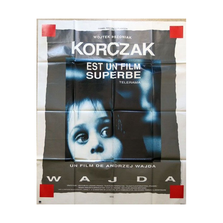 AFFICHE FILM : affiche de cinéma du film "Korczak" 1991 dimension 115 x 158 cm (E022)