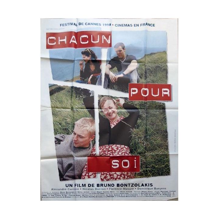 AFFICHE FILM : affiche de cinéma du film "Chacun pour soi" de 1998 dimension 115 x 158 cm (E022)
