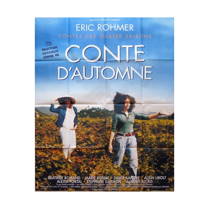 AFFICHE FILM : affiche de cinéma du film "Conte d'automne" de 1998 dimension 115 x 158 cm (E022)
