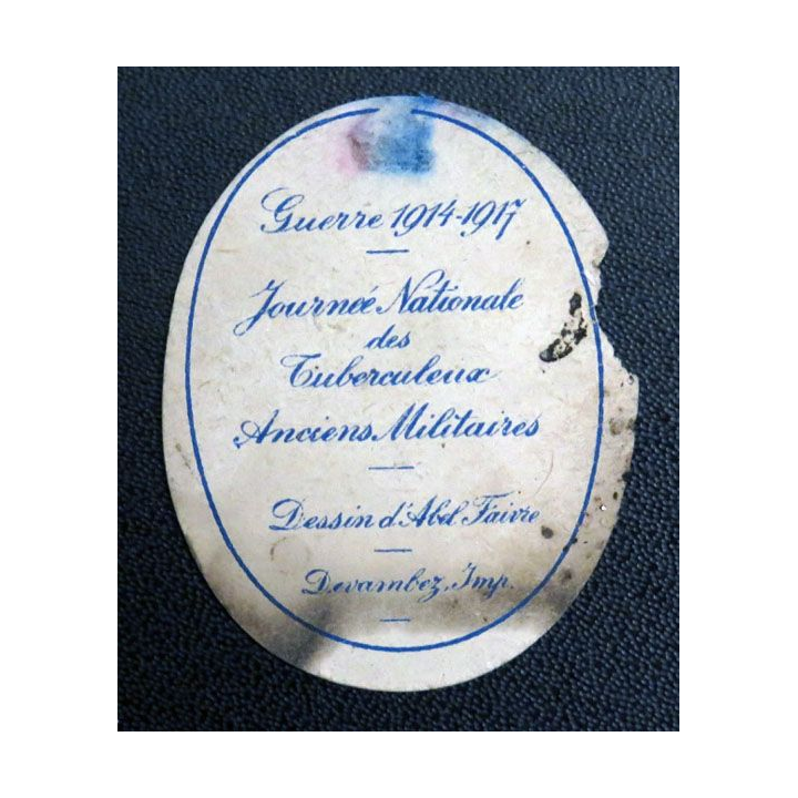 Journée nationale des tuberculeux anciens militaires guerre 1914-1917