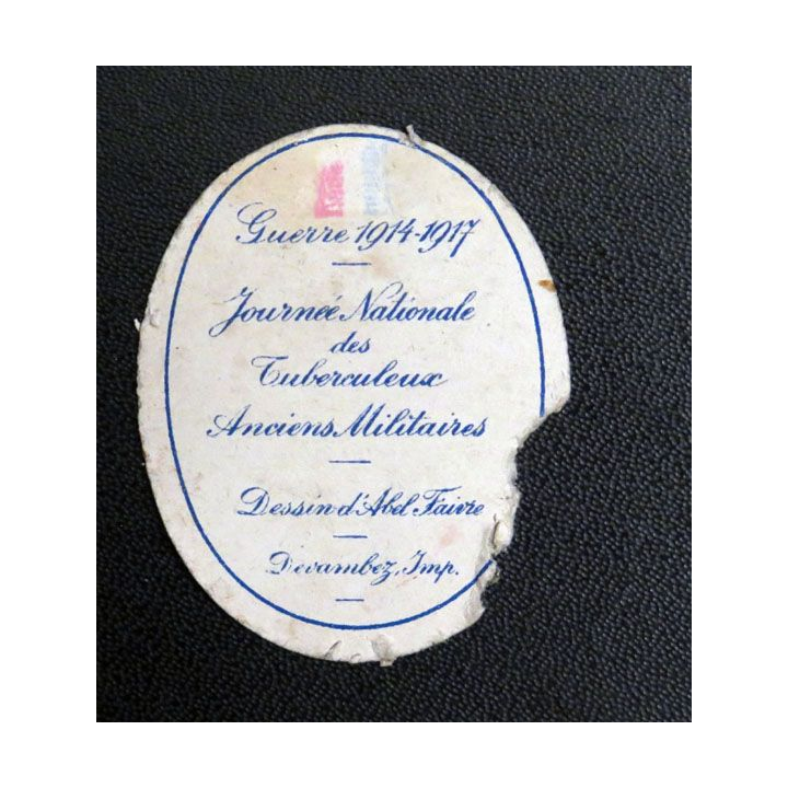 Journée nationale des tuberculeux anciens militaires guerre 1914-1917