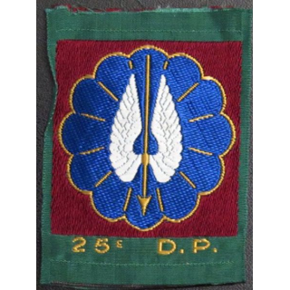 25° DP : Insigne tissu de la 25° division parachutiste