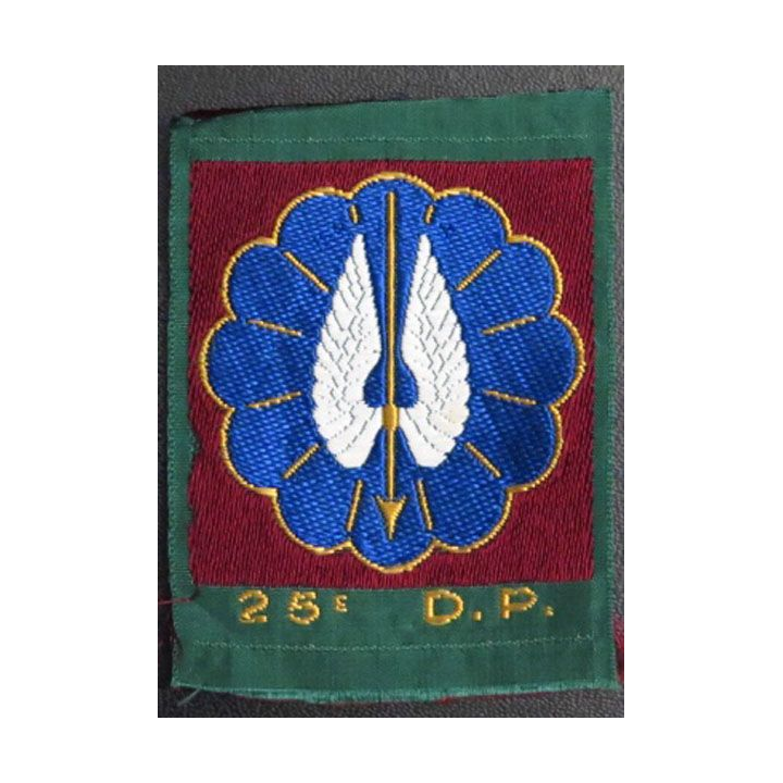 25° DP : Insigne tissu de la 25° division parachutiste