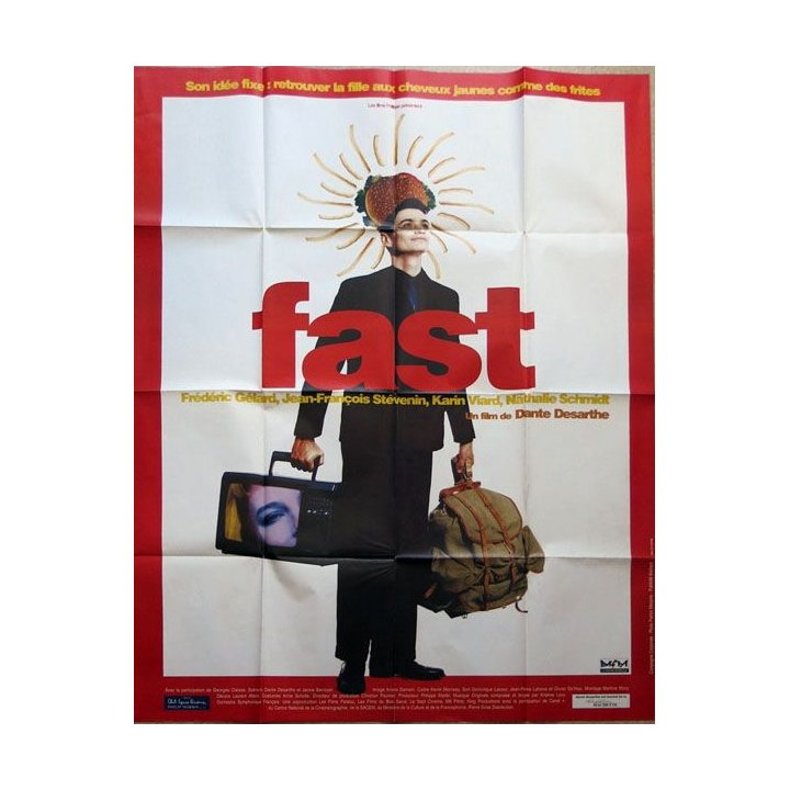 AFFICHE FILM : affiche de cinéma du film "Fast" de 1995 dimension 115 x 158 cm (E023)