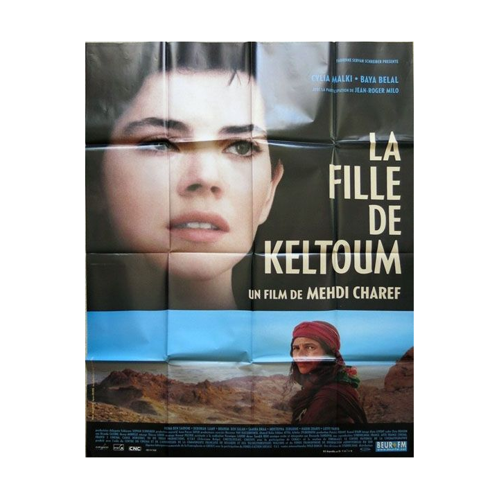 AFFICHE FILM : affiche de cinéma du film "La Fille de Keltoum" 2002 dimension 115 x 158 cm (E021)