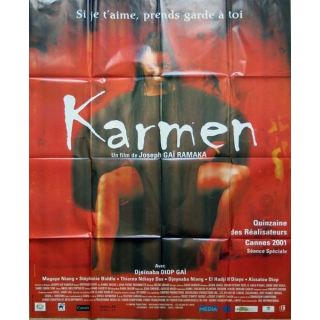 AFFICHE FILM : affiche de cinéma du film "Karmen" 2001 dimension 115 x 158 cm (E023)