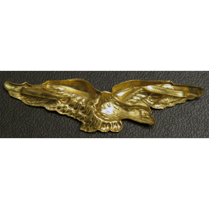 insigne épaulette de l’armée de l’Air charognard en métal doré embouti 