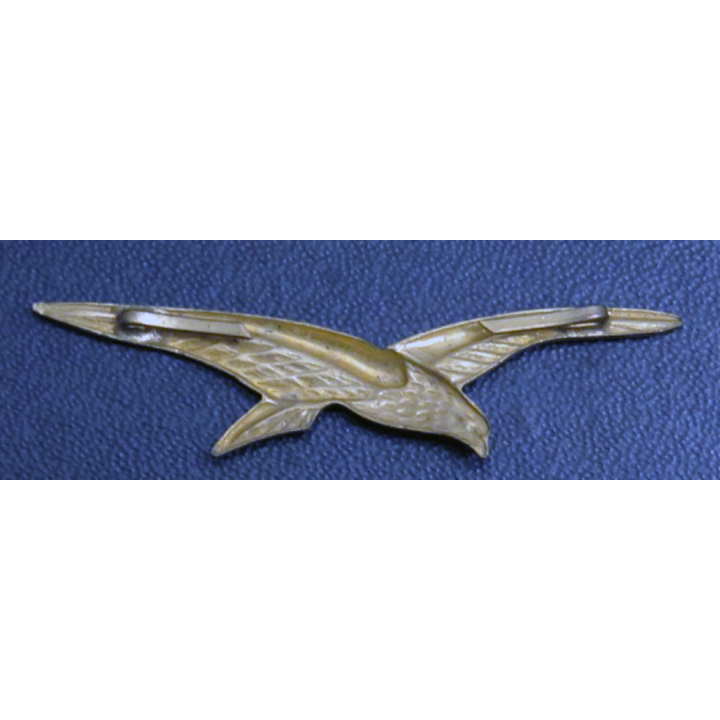 insigne de calot de l’armée de l’Air gerfaut en métal doré embouti 