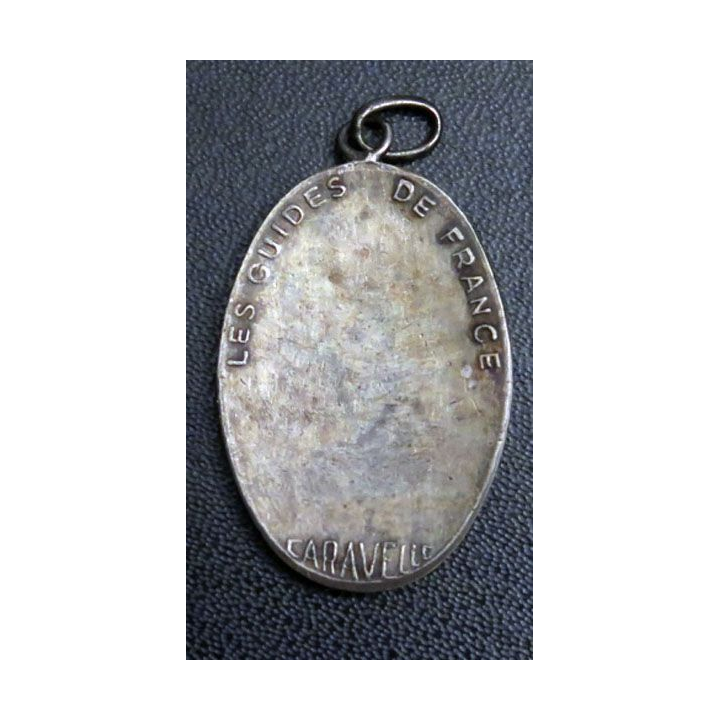 Médaille des caravelles guides de France en métal argenté