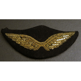 AIR : insigne tissu de casquette de l'armée de l'air en cannetille 
