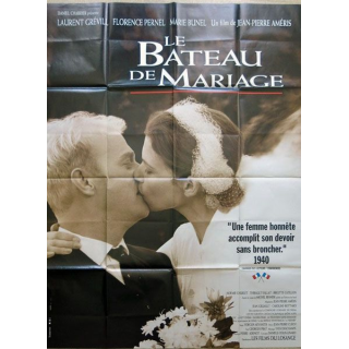 AFFICHE FILM : affiche de cinéma du film "Le Bateau de mariage" de 1994 dimension 115 x 158 cm (E024)