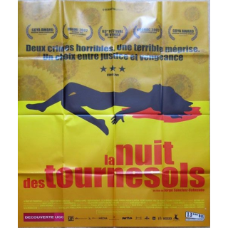 AFFICHE FILM : affiche de cinéma du film "La nuit des tournesols" 2007 dimension 115 x 158 cm (E025)