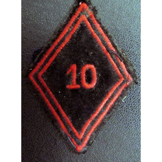 LOSANGE DE BRAS MODÈLE 45 : 10° régiment du génie troupe