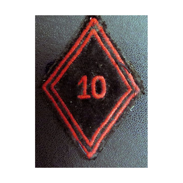 LOSANGE DE BRAS MODÈLE 45 : 10° régiment du génie troupe