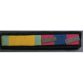 MILITARIA : barrette de rappel de 2 décorations médaille militaire