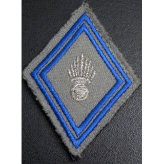 LOSANGE DE BRAS MODÈLE 45 : régiment de matériel cadre sur scratch