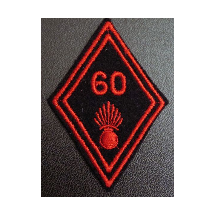 LOSANGE DE BRAS MODÈLE 45 : 60° régiment d'infanterie troupe