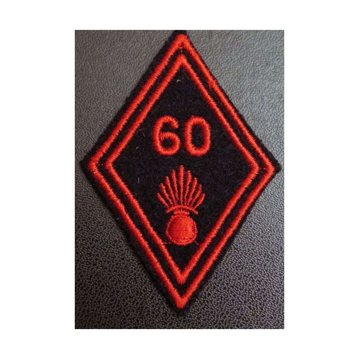LOSANGE DE BRAS MODÈLE 45 : 60° régiment d'infanterie troupe